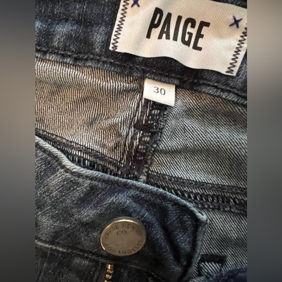 Paige denim Kylie Crop sz 30 - Picture 2 of 4